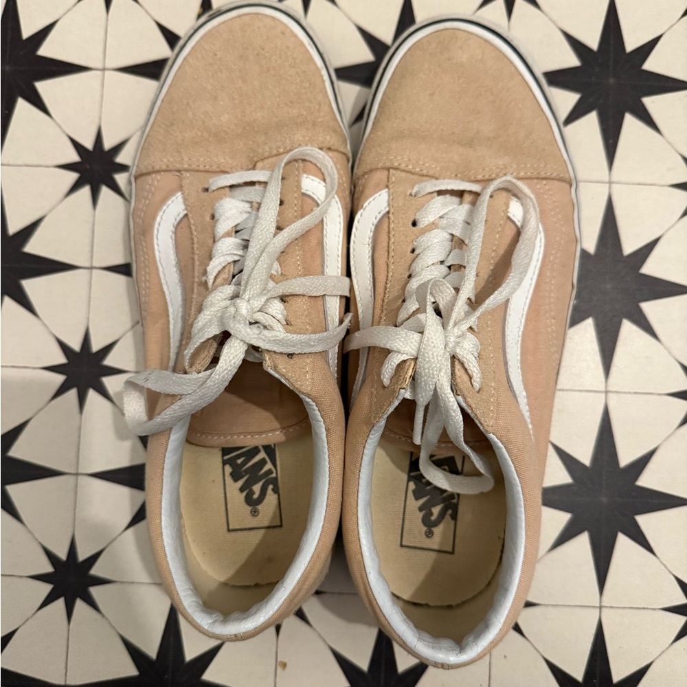 Vans Beige Suede Low-Tops